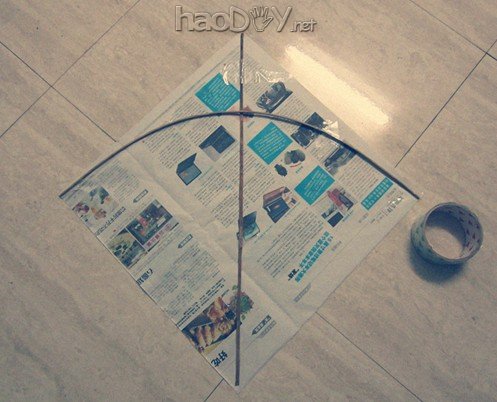 科技小制作-如何制作简易家式风筝?