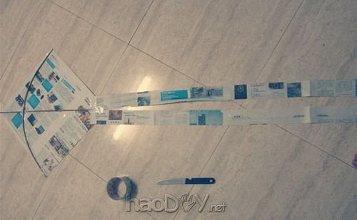 科技小制作-如何制作简易家式风筝?