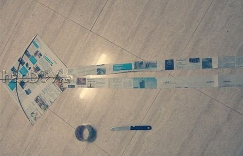 科技小制作-如何制作简易家式风筝?