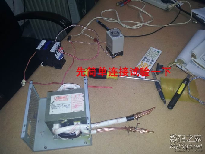 也diy个点焊机。次级竟然超过1000安爆表了