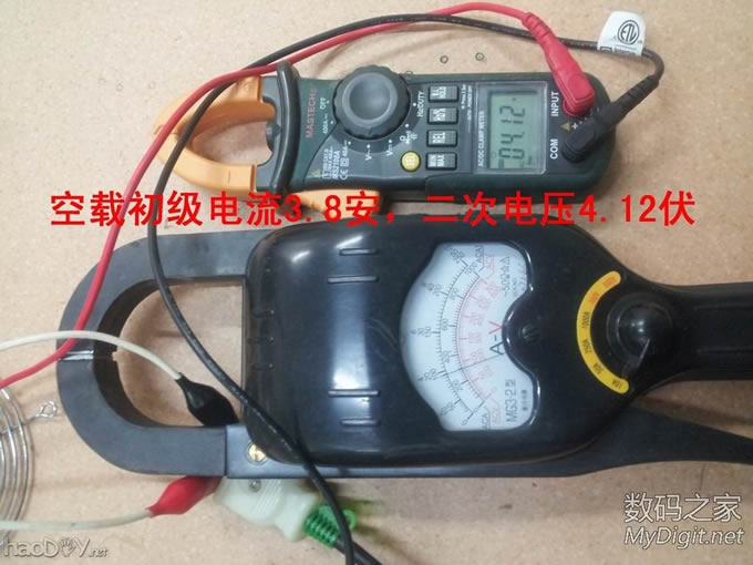 也diy个点焊机。次级竟然超过1000安爆表了