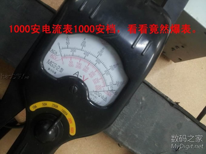 也diy个点焊机。次级竟然超过1000安爆表了