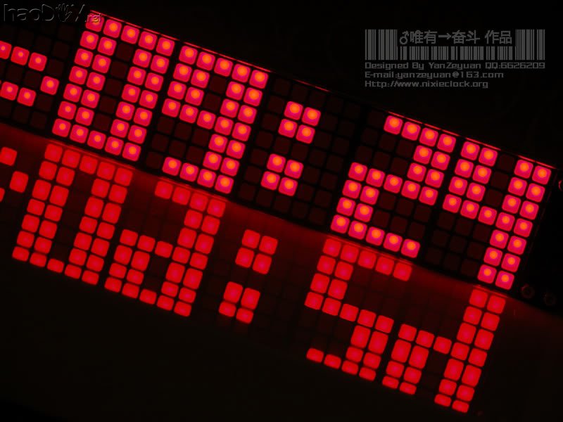 【DIY新作】LED点阵时钟.3种字体.4种动画.自动旋屏.GPS校时【附