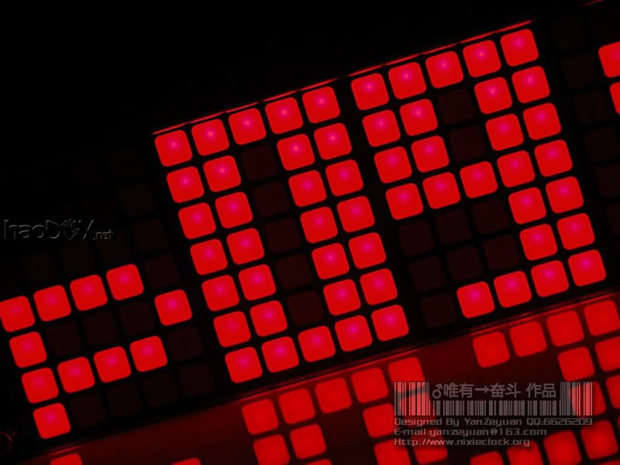【DIY新作】LED点阵时钟.3种字体.4种动画.自动旋屏.GPS校时【附