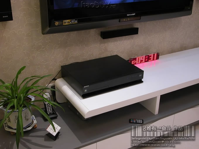 【DIY新作】LED点阵时钟.3种字体.4种动画.自动旋屏.GPS校时【附