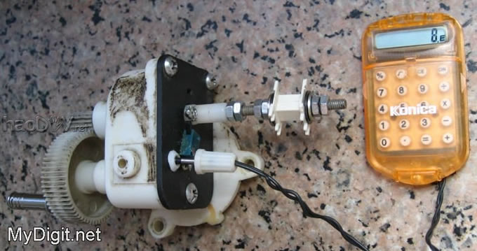 废物利用DIY数码绕线机