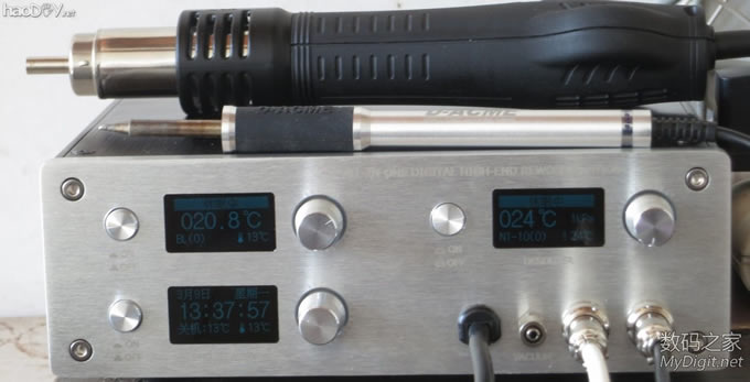 DIY三合一全单片机控制OLED数显反修台