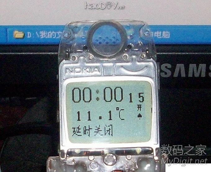 我也玩液晶~利用诺基亚3310显示屏做多功能温度计+闹钟 我也玩液晶~利用诺基亚3310显示屏做多功能温度计+闹钟