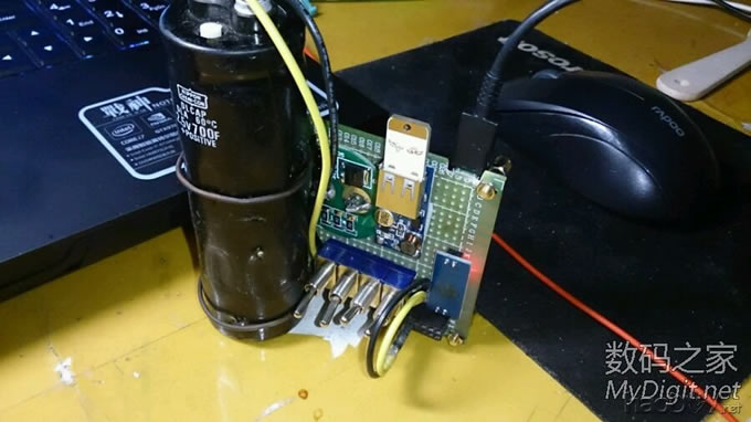 用法拉电容做了个小手电 用法拉电容做了个小手电