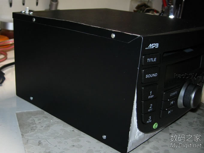 暴多图,老款凯越CD机改造,重点是异形外观修饰和试改外壳