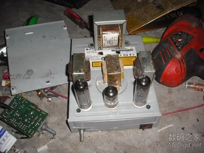 废旧光驱的另一种玩法~DIY电子管发烧音响篇 废旧光驱的另一种玩法~DIY电子管发烧音响篇