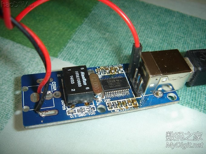 自制光纤解码器试验成功 自制光纤解码器试验成功
