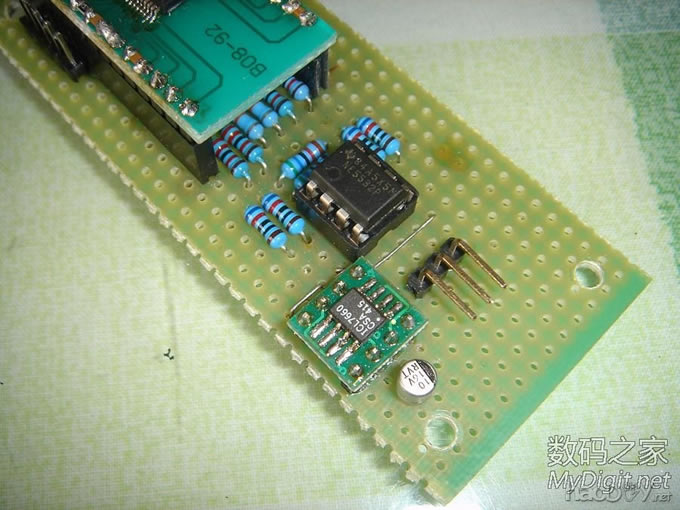 自制光纤解码器试验成功 自制光纤解码器试验成功