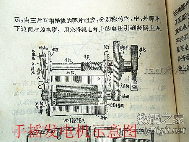 用报废的手摇电话单机制作摇表