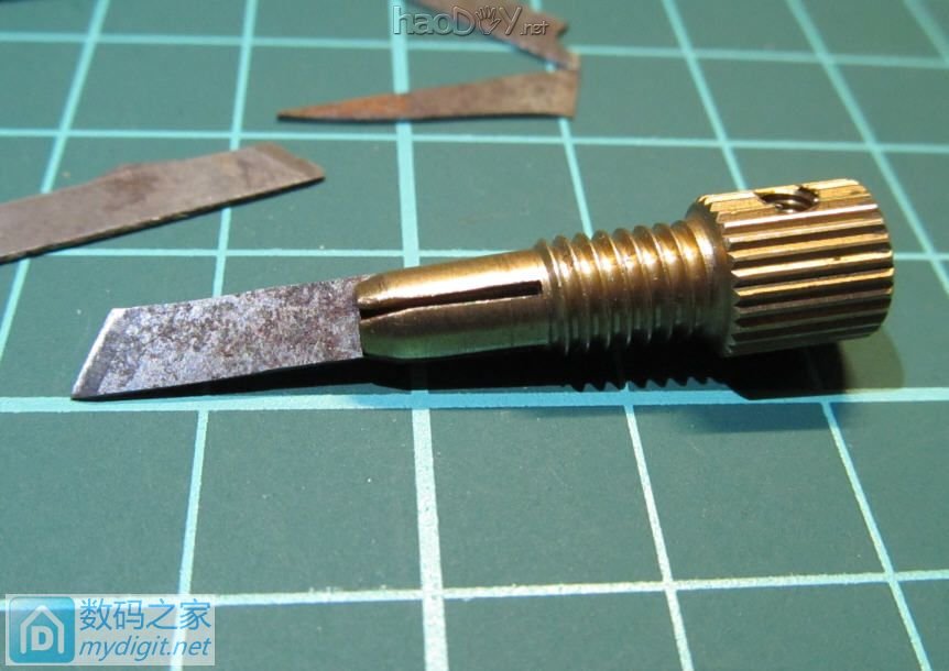 做个小刀片夹具(更新手柄) 做个小刀片夹具(更新手柄)