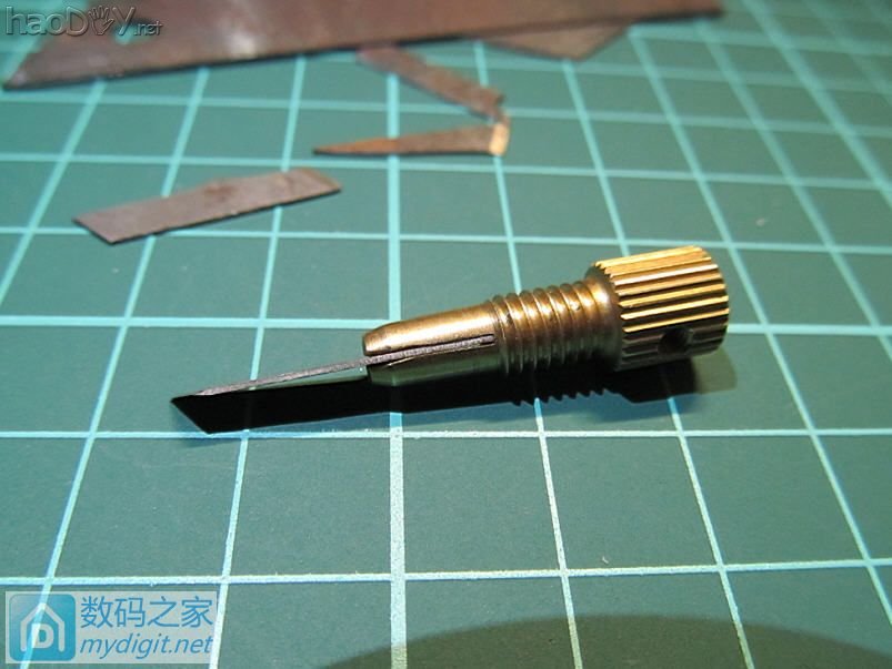 做个小刀片夹具(更新手柄) 做个小刀片夹具(更新手柄)