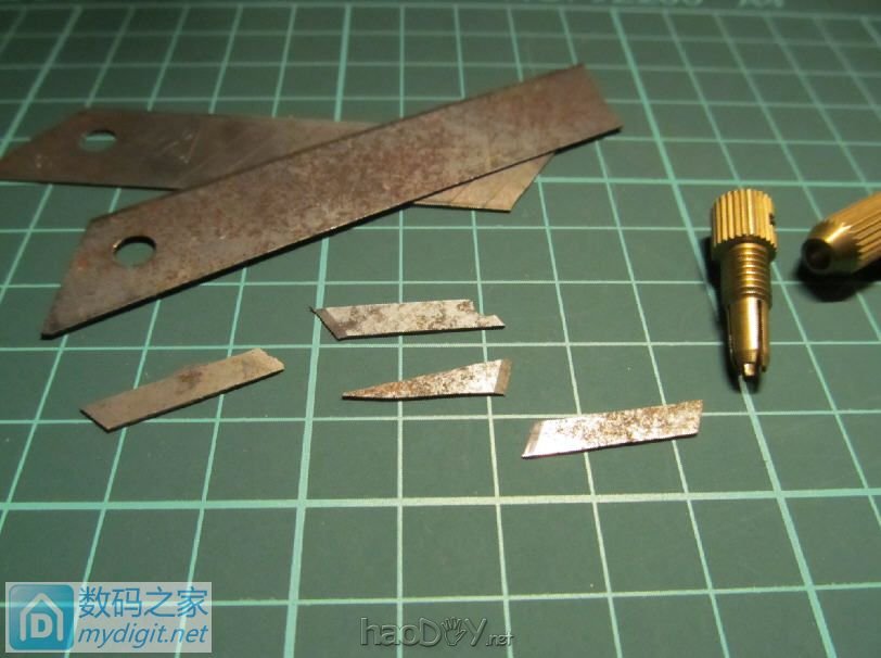 做个小刀片夹具(更新手柄) 做个小刀片夹具(更新手柄)