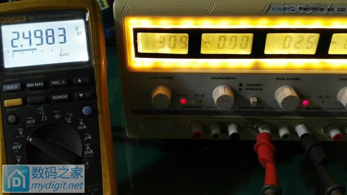 撸坛友的绿杨 YB1731B 3A直流稳压电源加背光、校正。