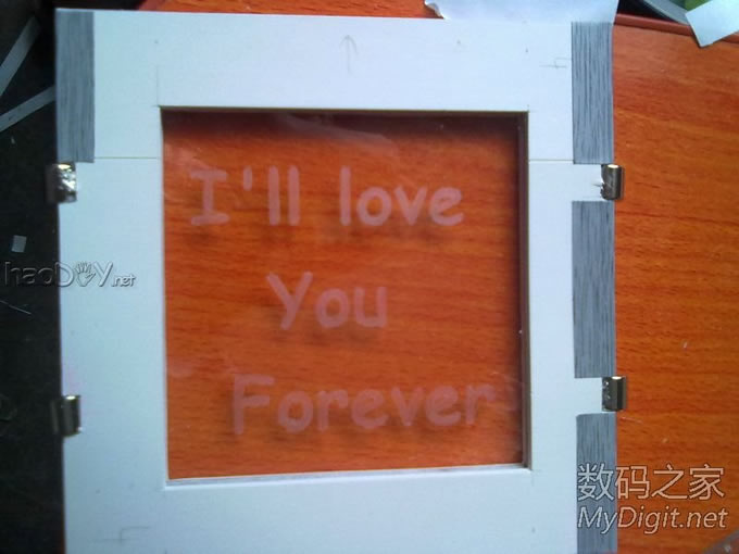 也给女友DIY 了一个LED工艺品,仿制坛友的