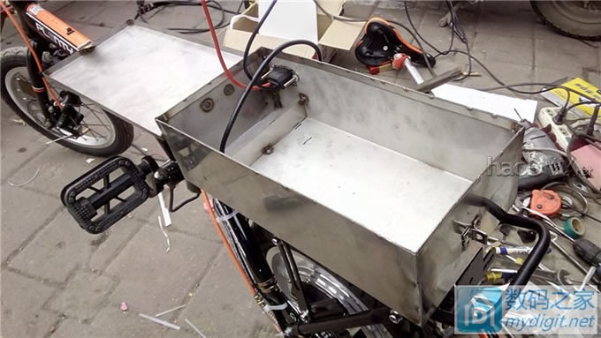 《开心大维哥作品》玩儿个大的,改装一台代驾神器(迷你折叠自行