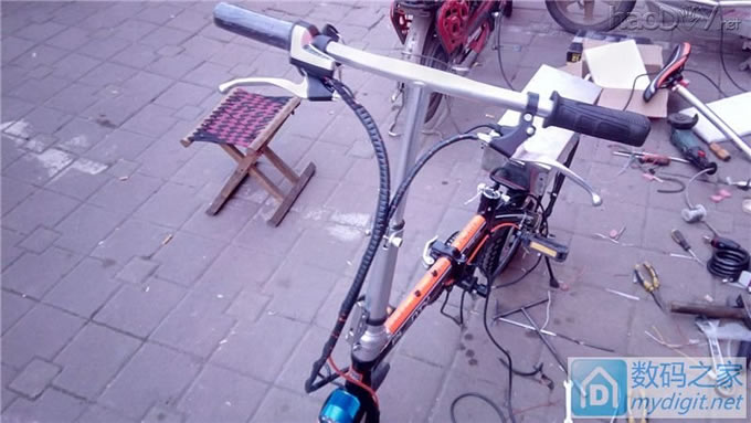 《开心大维哥作品》玩儿个大的,改装一台代驾神器(迷你折叠自行