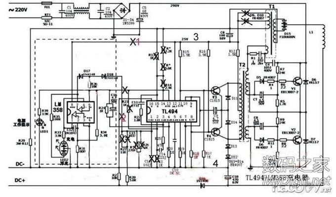 电瓶车充电器改可调电源教程 电瓶车充电器改可调电源教程