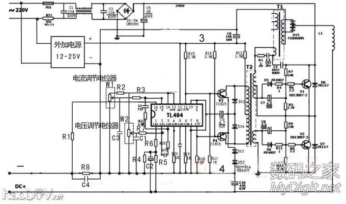 电瓶车充电器改可调电源教程 电瓶车充电器改可调电源教程