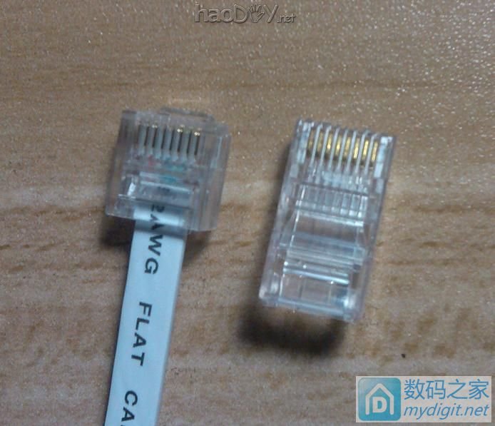 制作千兆扁网线头