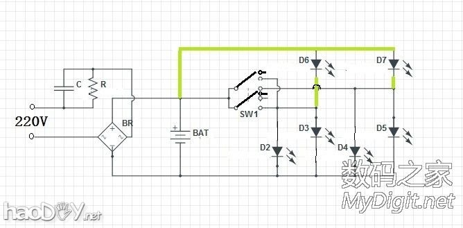 铅酸蓄电池LED手电改锂电池的两个方案