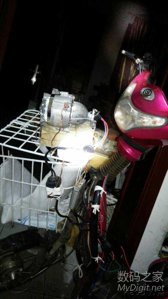 请输入描述 电动车改氙气的灯图实例超简单