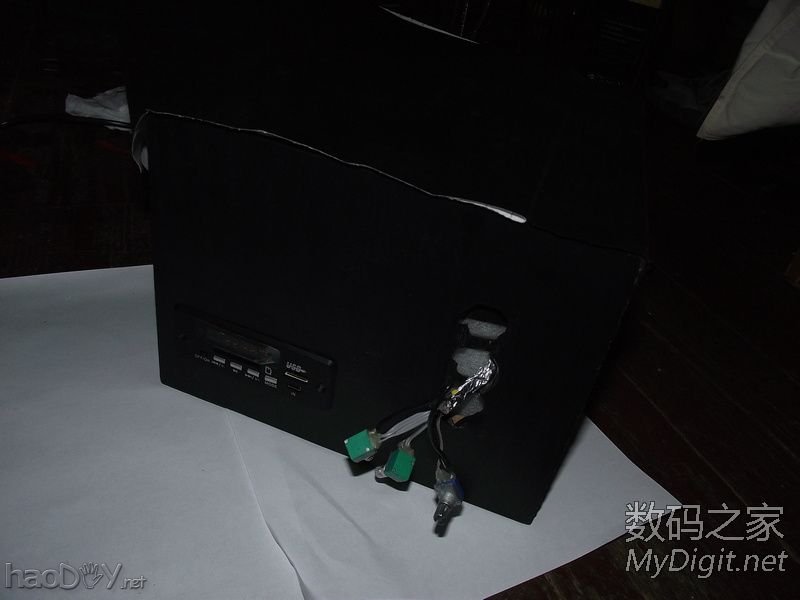 纯手工打造MP3解码+2.1木质有源音箱