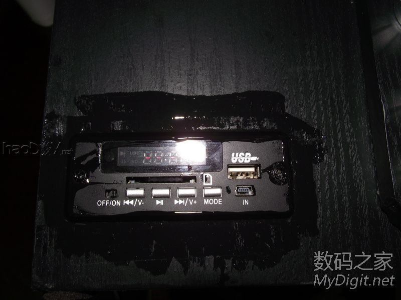 纯手工打造MP3解码+2.1木质有源音箱