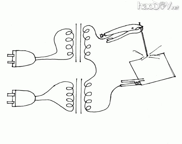 原材料便宜易得制作简单的电焊机 原材料便宜易得制作简单的电焊机