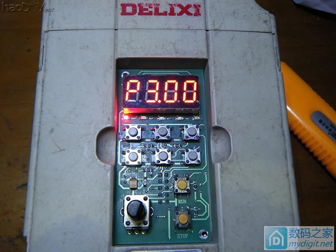 变频器无面板等于废品,我来自制一个吧,简单的小面板,复杂的过