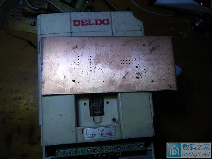 变频器无面板等于废品,我来自制一个吧,简单的小面板,复杂的过