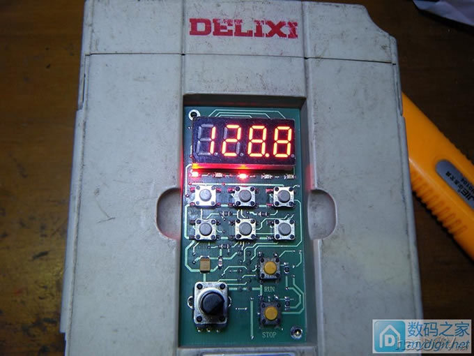 变频器无面板等于废品,我来自制一个吧,简单的小面板,复杂的过