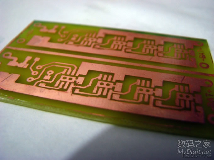 【新人报道】感光油墨制TP4056四并充电板PCB制板全程【请注意2楼