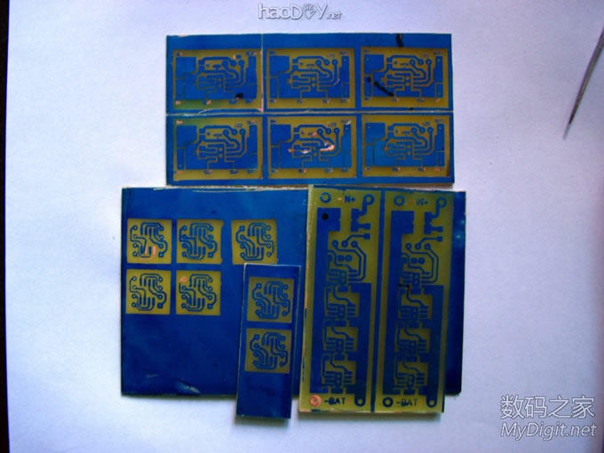 【新人报道】感光油墨制TP4056四并充电板PCB制板全程【请注意2楼