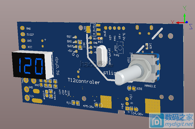 天气暴热,为自己心爱的白光烙铁控制器做一个凉爽的家。