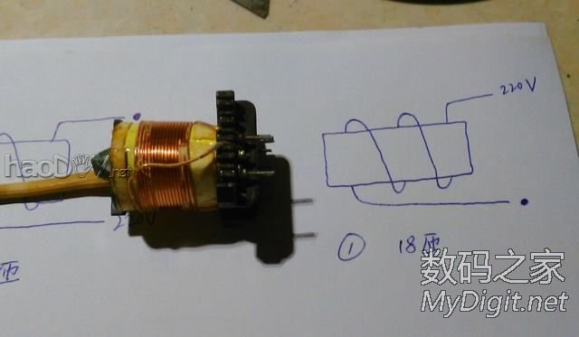 【ATX改可调】 变压器的绕法  就地取材 【ATX改可调】 变压器的绕法  就地取材