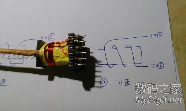 【ATX改可调】 变压器的绕法  就地取材 【ATX改可调】 变压器的绕法  就地取材