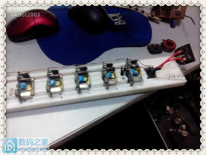 贪大求全的结果,做了个6口usb充电插座