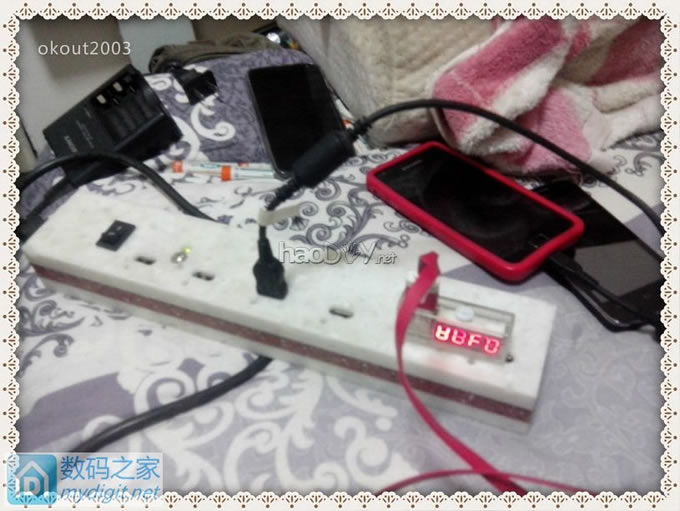 贪大求全的结果,做了个6口usb充电插座