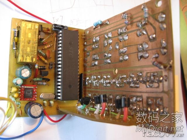 DIY数码管收音机,看全手工刀刻电路板过程