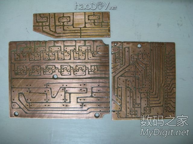 DIY数码管收音机,看全手工刀刻电路板过程 DIY数码管收音机,看全手工刀刻电路板过程