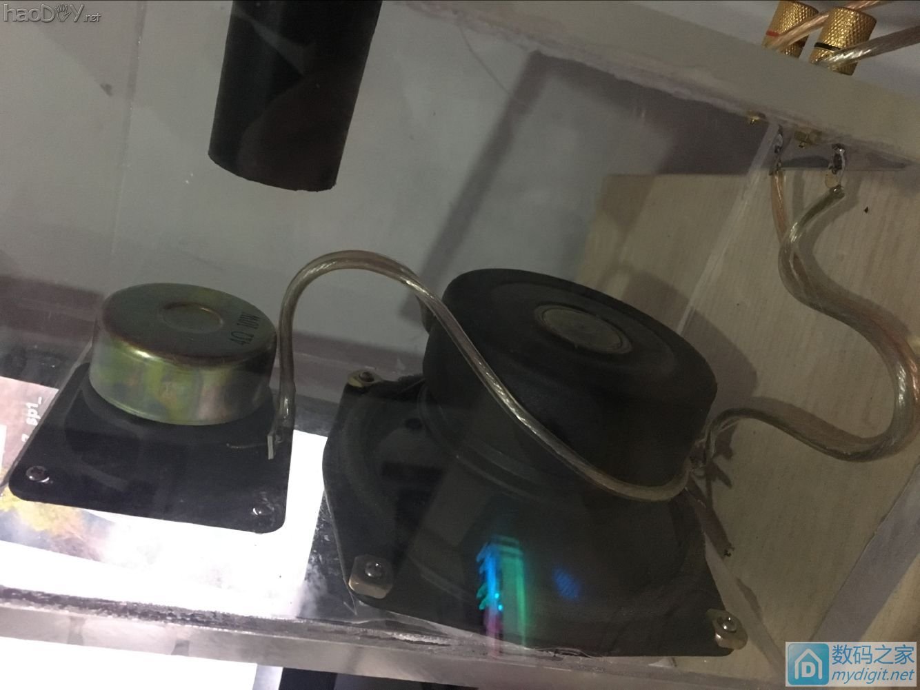 一直在潜水,发一个自己做的亚克力音响 一直在潜水,发一个自己做的亚克力音响