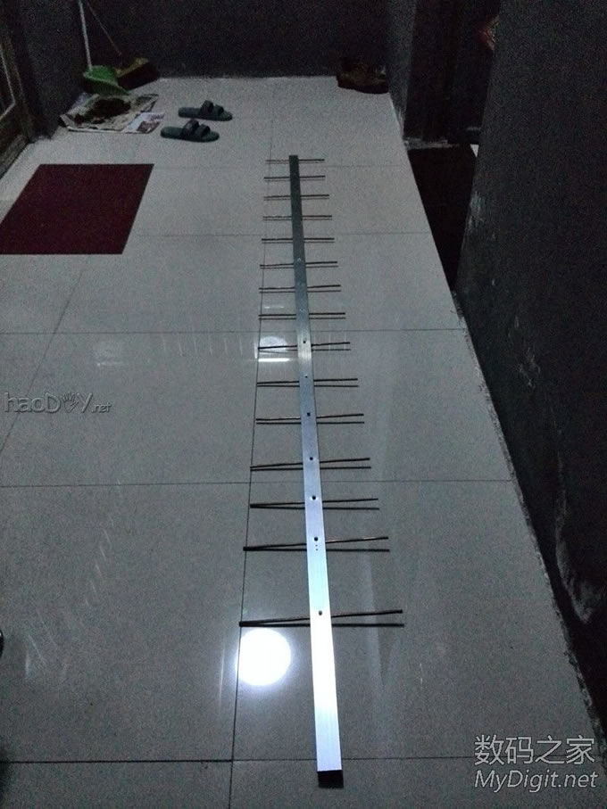 【高清大图】对讲机压信号大杀器——DIY15单元八木天线