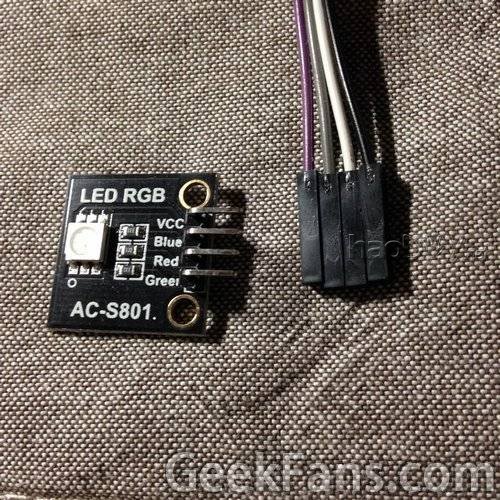 GPIO控制RGB彩色LED灯