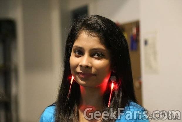 做一个LED耳环,时尚时尚最时尚