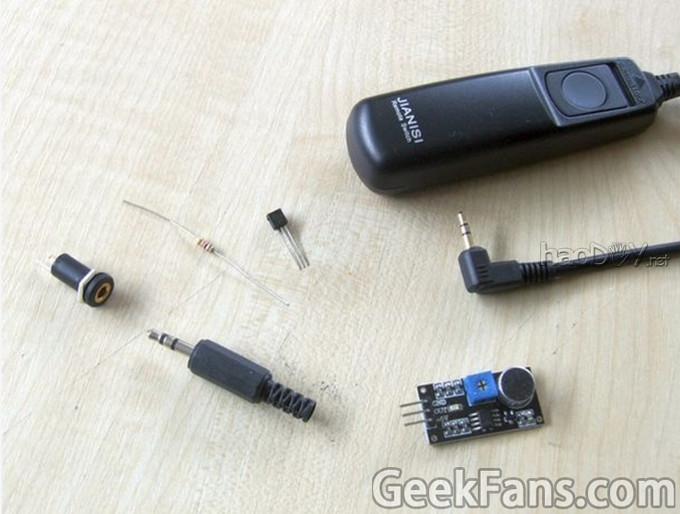 自制一条声控快门线